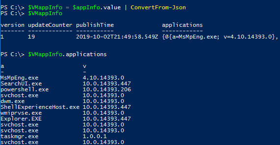 Convert from JSON